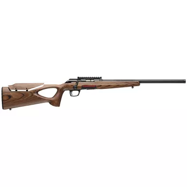Winchester Repeating Arms 525228102 Xpert Target 22 LR 10+1 18″ Matte Black Threaded Bull Barrel, Matte Black Picatinny Rail Steel Receiver, Brown Adj Comb & LOP Thumbhole Laminate Stock