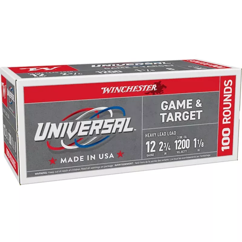 Winchester Universal Light Target Shotshell 12 ga. 2 3/4 in. 1 1/8 oz. 7.5 Shot 100 rd.