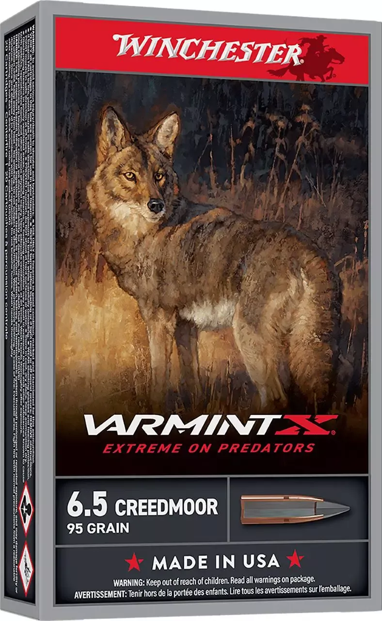Winchester Varmint X 6.5 Creedmoor Ammo 95 gr Extreme Point Polymer Tip 20 Rounds X65PXP