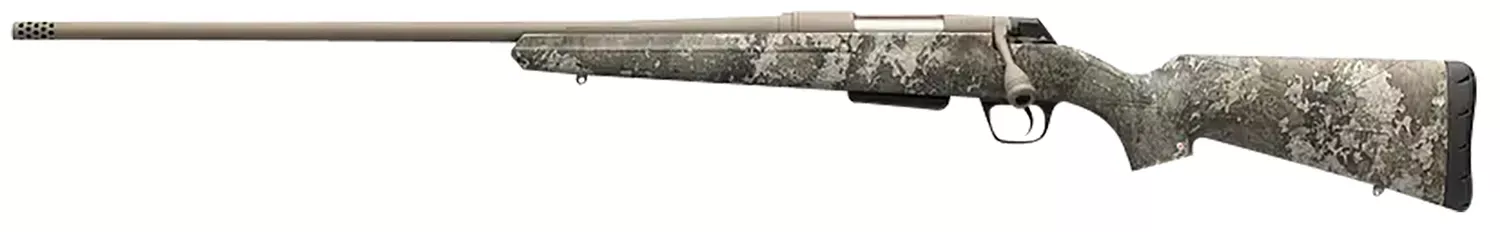 Winchester XPR Hunter Strata MB Left Hand Rifle 6.8 Western 3+1 24″ Barrel Drilled & Tapped Syn Stock FDE/Camo 535782299