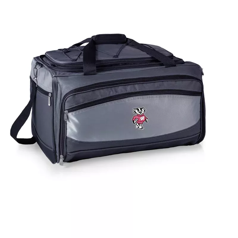 Wisconsin Badgers – Buccaneer Portable Charcoal Grill & Cooler Tote