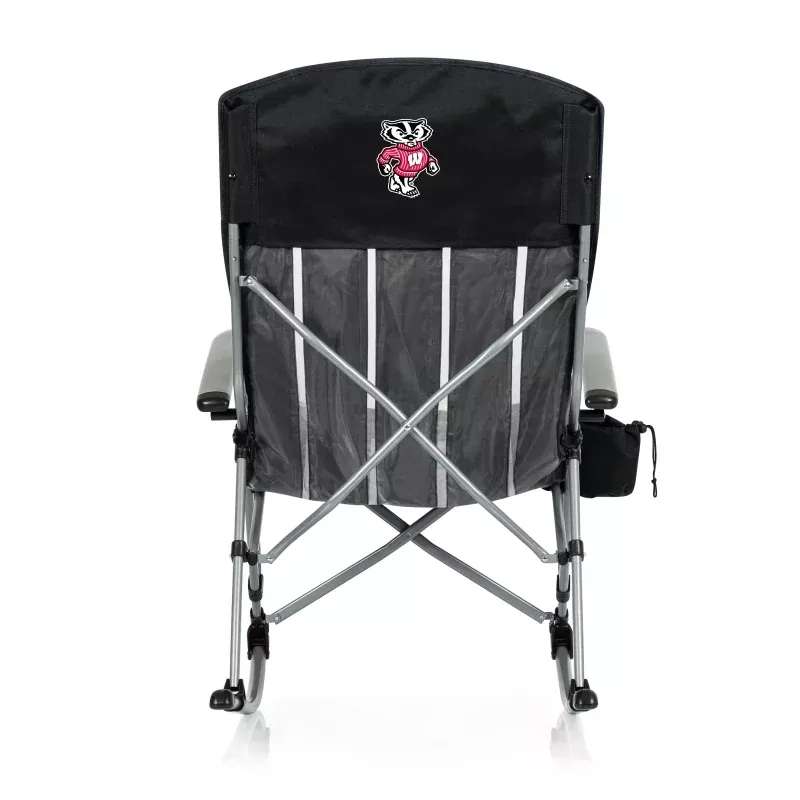 Wisconsin Badgers – Outdoor Rocking Camp Chair