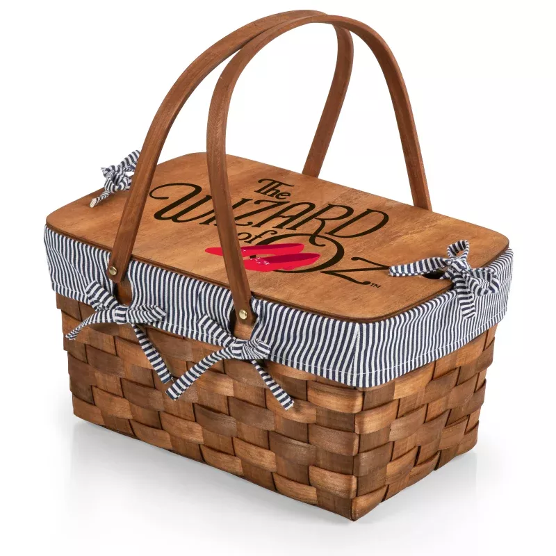Wizard of Oz – Kansas Handwoven Wood Picnic Basket