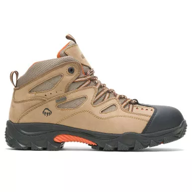 WOLVERINE Men's Durant Waterproof Steel-Toe Light Brown/Orange Work Boot (W02625)