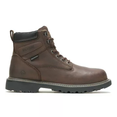 WOLVERINE Men's Floorhand Waterproof Steel-Toe 6in Work Boots (W1063)
