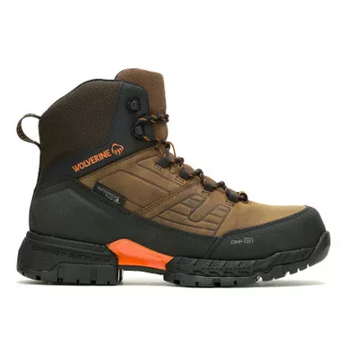 WOLVERINE Men’s Surge LX EnergyBound 6in CarbonMax Sudan Brown Work Boots (W080166)
