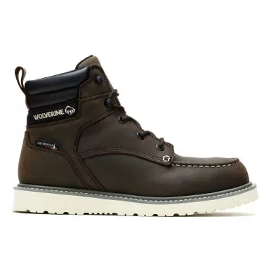 WOLVERINE Men's Trade Wedge 6in Moc-Toe Steel-Toe Work Boots (W2311)