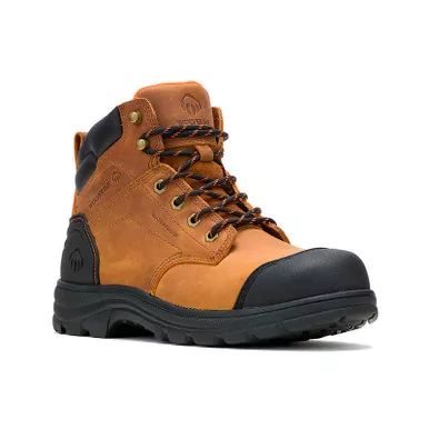 WOLVERINE Mens Carlsbad Cap Steel Toe Tan Work Boot (W241186)