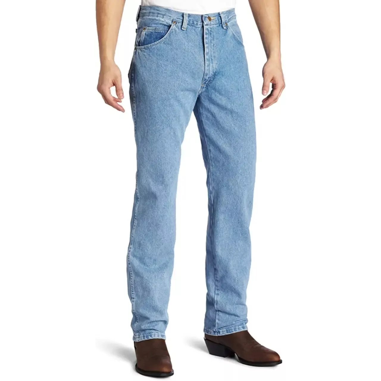 Wrangler Men’s Rugged Wear Classic Fit Jeans-Rough Wash
