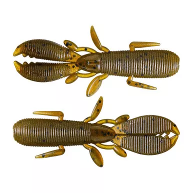 Yamamoto Covert Craw 2.5" 10Pk Green Pumpkin Black Flake
