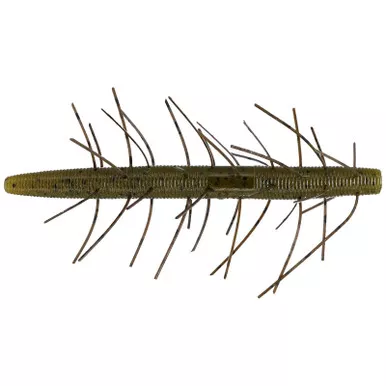 Yamamoto Fuzzy Senko 5″ Green Pumpkin Black Fleck