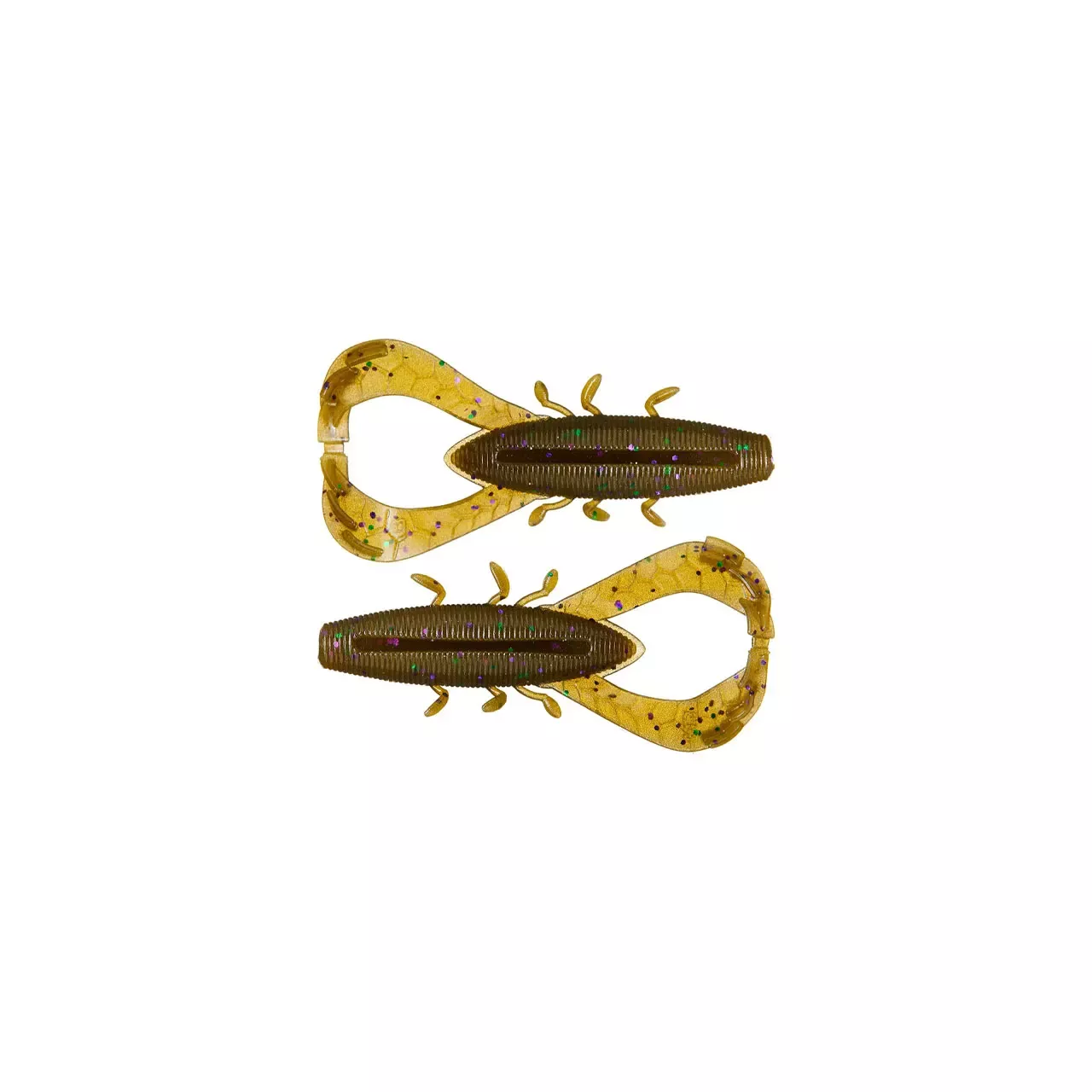 Yamamoto Nuki Bug - 3.5" Green Pumpkin Green & Purple