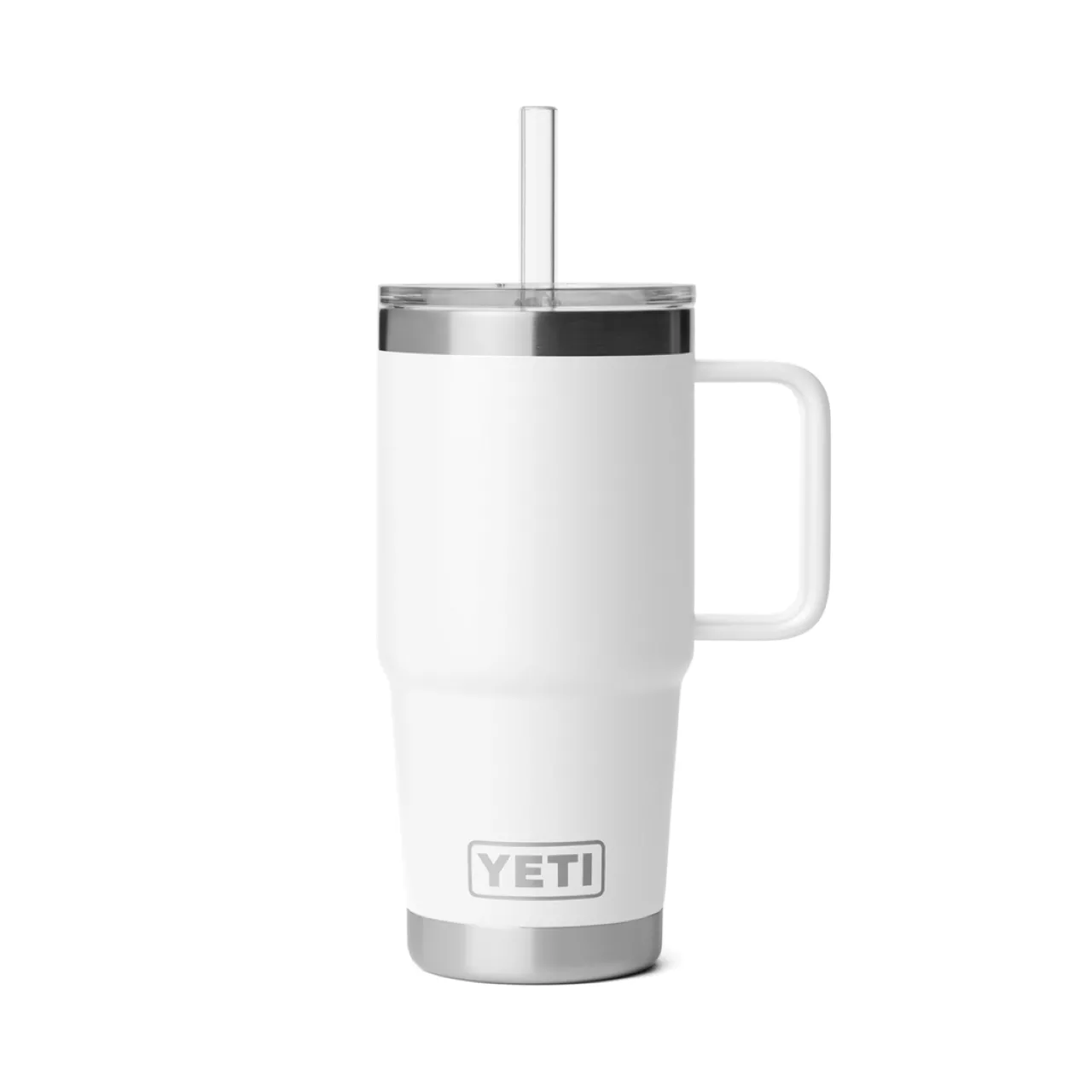 YETI Rambler 25 oz. Mug w/Straw - White