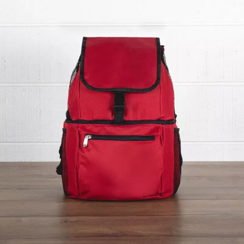 Zuma Backpack Cooler|Red&Black&Navy Blue & White Stripe