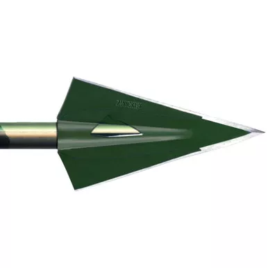 Zwickey BD4 Delta Broadheads Glue On 4 Blade, 135 Grain, Green, 3 Pack