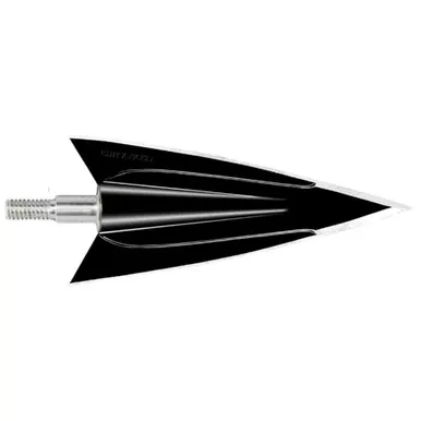 Zwickey CZS112 Cliff Zwickey Broadheads Screw In 2 Blade, 175 Grain, Black, 3 Pack
